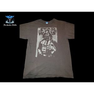 Vintage Brown Star Wars Darth Vader T-Shirt Size XLT